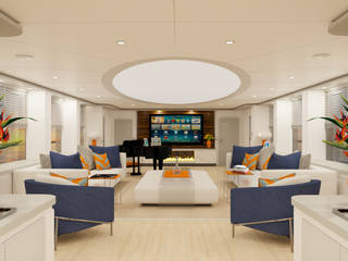 Yacht Hogar FX, Fog Interiors Fog Interiors يخوت وطائرات