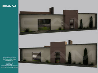 Quinta Escobedo N.L, CAM ARQUITECTOS CAM ARQUITECTOS 現代房屋設計點子、靈感 & 圖片