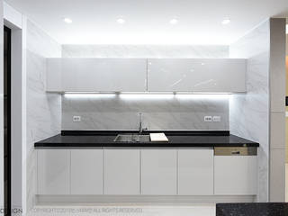 럭셔리 모던 컨셉 인테리어 , 빈스디자인 빈스디자인 Kitchen units Grey