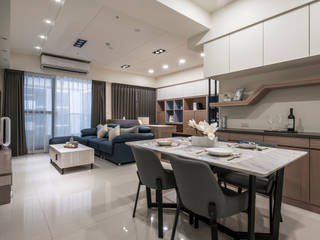 三發地產建設-三發匯世界, SING萬寶隆空間設計 SING萬寶隆空間設計 Modern Living Room