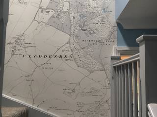 Historic Ordnance Survey Map Wallpaper, Redcliffe Imaging Ltd Redcliffe Imaging Ltd Stairs