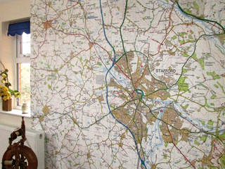 Living Room Ordnance Survey Map Wallpaper Mural, Redcliffe Imaging Ltd Redcliffe Imaging Ltd Living room