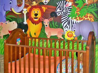 Animals Children's Bedroom Wallpaper Mural, Redcliffe Imaging Ltd Redcliffe Imaging Ltd Recámaras pequeñas