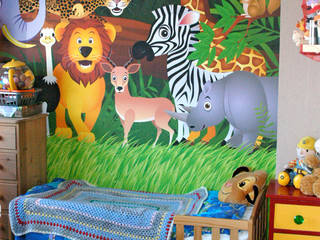 Animals Children's Bedroom Wallpaper Mural, Redcliffe Imaging Ltd Redcliffe Imaging Ltd Recámaras pequeñas