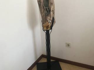Pedra, ferro e Madeira, Ferro & lume Ferro & lume Kunst Skulpturen
