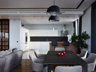 Квартира в ЖК Дом на Мосфильмовской, os.architects os.architects Living room