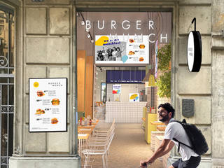 Burger Munch, Piedra Papel Tijera Interiorismo Piedra Papel Tijera Interiorismo