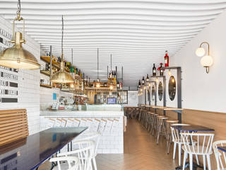 Restaurante La Mar de Fons, Piedra Papel Tijera Interiorismo Piedra Papel Tijera Interiorismo Commercial spaces