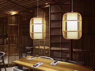Fine Asianliving | Bamboe Lampen | Handgemaakt | Uniek Design | Premium Kwaliteit, Orientique Orientique 모던스타일 거실 대나무 녹색
