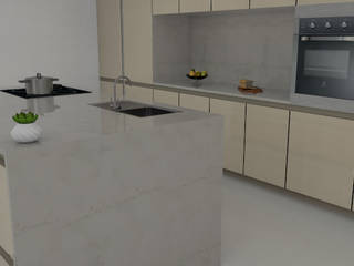 Cozinha elegante, Pedro Figueiredo 3D Design Pedro Figueiredo 3D Design Modern kitchen
