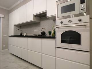 Дизайн интерьера двухкомнатной квартиры (ЖК САМПО), Лана Веригина Лана Веригина Кухня в стиле модерн