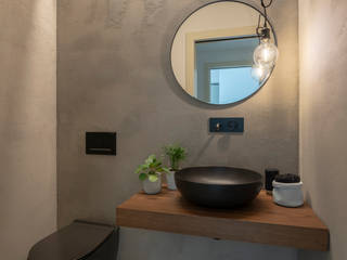 Ristrutturazione con ampliamento nelle colline di Treviso, CÙ DESIGN CÙ DESIGN Casas de banho modernas