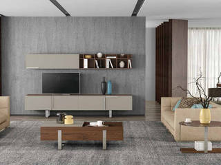 Decordesign Interiores SalasMuebles de televisión y dispositivos electrónicos Aglomerado Acabado en madera