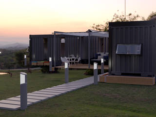 "L" Container House, Cemile Ozkan Kayacik Mimarlik Ofisi Cemile Ozkan Kayacik Mimarlik Ofisi Casas prefabricadas Aluminio/Cinc