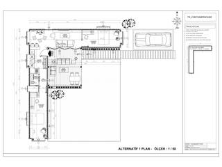 "L" Container House, Cemile Ozkan Kayacik Mimarlik Ofisi Cemile Ozkan Kayacik Mimarlik Ofisi 組合屋 鋁箔/鋅