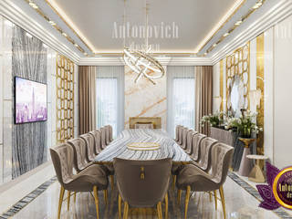 Dining Room Elegance By Female Designer, Luxury Antonovich Design Luxury Antonovich Design