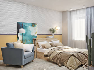 Уютная спальня, DesignNika DesignNika Спальня в скандинавском стиле