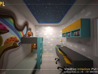 3 BHK Interiors For Mr Dileep , Vadhia Interiors Pvt Ltd Vadhia Interiors Pvt Ltd Chambre moderne