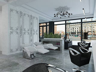 Салон красоты Lusso, A Studiya by Elena Agafonova A Studiya by Elena Agafonova Commercial spaces