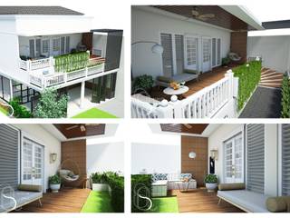 Grand Palace Residence , DSL Studio DSL Studio Balkon Kayu Wood effect