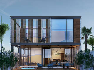 3C Arquitectos S.A. de C.V. منزل عائلي صغير خرسانة مسلحة Grey