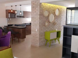 PROYECTO VISTA BOSQUES, Decórame diseño más interiorismo Decórame diseño más interiorismo Modern corridor, hallway & stairs
