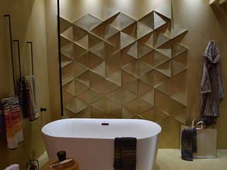 Origami Bath - Exposição Fil , AlexandraMadeira.Ac - Arquitectura e Interiores AlexandraMadeira.Ac - Arquitectura e Interiores Banheiros modernos Cortiça