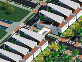 CONJUNTO RESIDENCIAL VILLAS DE LA ITIBANA, ZETA CONSTRUCTORES LTDA ZETA CONSTRUCTORES LTDA Terrace house