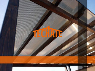 Instalacion en techo de policarbonato, TechaTe TechaTe Плоские крыши Прозрачный