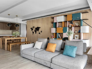 家, 禾光室內裝修設計 ─ Her Guang Design 禾光室內裝修設計 ─ Her Guang Design Modern Living Room