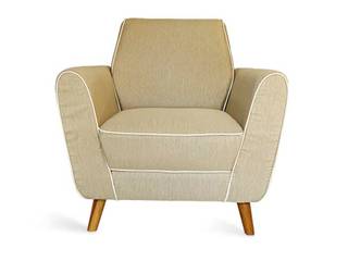 sofa minimalis, viku viku Modern living room Wood Wood effect