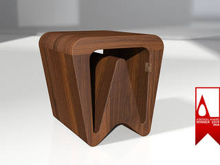 Adeo design table "A" collection, Adeo design Adeo design Moderne Wohnzimmer Massivholz Mehrfarbig
