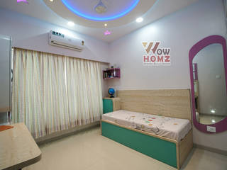 Milind Kulkarni - 2BHK @ Mumbai , Wow Homz Wow Homz غرف نوم صغيرة خشب Wood effect