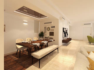 Apartment at DLF The Crest, Golf Course Road, The Workroom The Workroom Comedores de estilo moderno