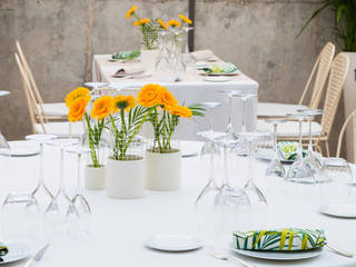 Centres de tables TOWER pour ROLAND-GARROS, Benjamin Rousse Design Benjamin Rousse Design Modern Dining Room