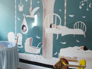 Proyectos de decoración dormitorios infantiles, DESDEDIEGO DECORACIÓN DESDEDIEGO DECORACIÓN Спальня в эклектичном стиле