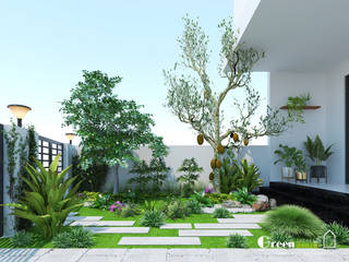 “BIỆT THỰ CUỐI TUẦN” VINHOMES THĂNG LONG, Green Interior Green Interior Nowoczesny ogród