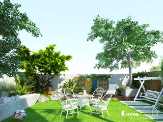 “BIỆT THỰ CUỐI TUẦN” VINHOMES THĂNG LONG, Green Interior Green Interior Modern style gardens