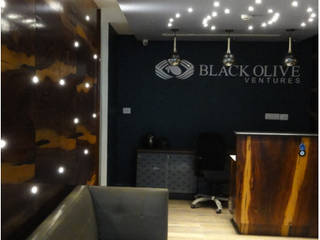 Modern Office Interior - Black Olive Ventures, Ecoinch Services Private Limited Ecoinch Services Private Limited Коммерческие помещения