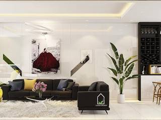 BIỆT THỰ VINHOME THĂNG LONG XANH NGÁT GIỮA LÒNG HÀ NỘI, Green Interior Green Interior Modern living room