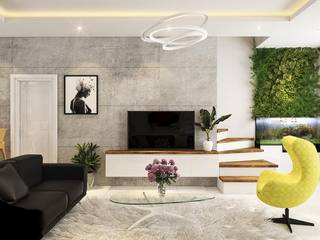 BIỆT THỰ VINHOME THĂNG LONG XANH NGÁT GIỮA LÒNG HÀ NỘI, Green Interior Green Interior Modern Living Room