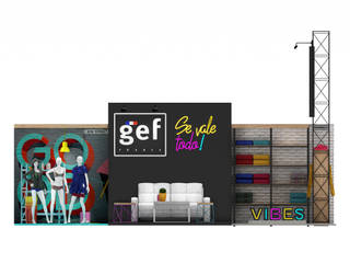 Propuesta de stand para Gef (Colombia moda 2018), Nuvú -Space designers Nuvú -Space designers