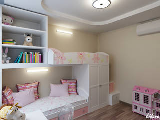 Детская комната для двух сестер. Москва., Lidiya Goncharuk Lidiya Goncharuk Klassieke kinderkamers
