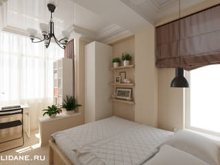 Спальня. Сочи, ул. Пасечная., Lidiya Goncharuk Lidiya Goncharuk Habitaciones pequeñas