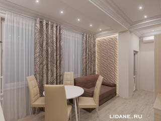 Двухкомнатная квартира 33 м.кв. Сочи, ул. Тимирязева., Lidiya Goncharuk Lidiya Goncharuk Living room