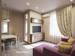 Двухкомнатная квартира 63м.кв. Сочи, пер.Рахманинова., Lidiya Goncharuk Lidiya Goncharuk Living room