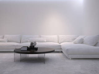 Квартира в ЖК Макаровский , Dmitriy Khanin Dmitriy Khanin Minimalist living room Marble