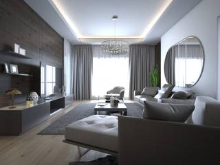 Sinpaş Marina, HAZER INTERIOR DESIGN STUDIO HAZER INTERIOR DESIGN STUDIO Modern Oturma Odası