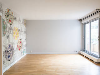 Grand studio Neuilly-sur-Scène, Nuance d'intérieur Nuance d'intérieur Kamar Tidur Modern