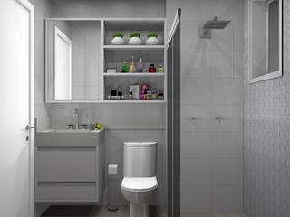 Reforma apto 104, Studio Wright Studio Wright Bagno moderno MDF